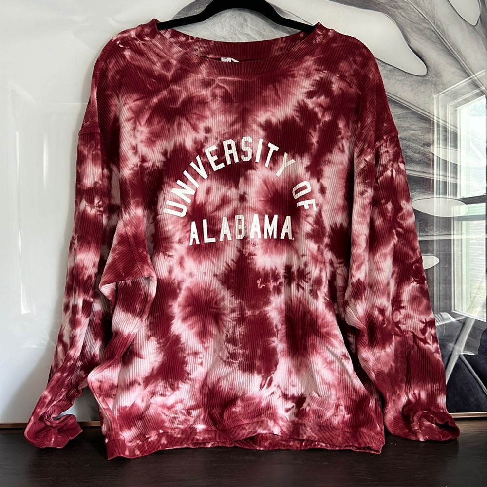 Chicka-d University of Alabama Tie-Dye Corded Crew